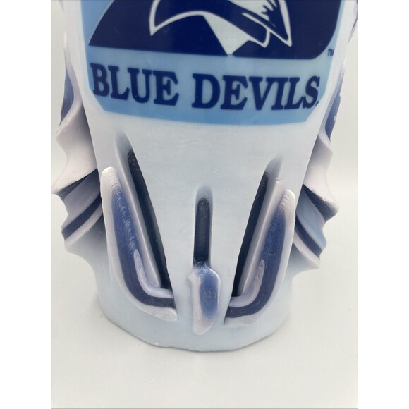 Duke University Blue Devils Candle Hand Carved Ribbon Rare Gift New Unscented - Picture 3 of 10